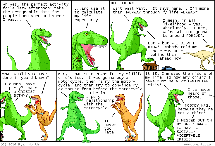 t-rex and the case of the missed midlife crisis